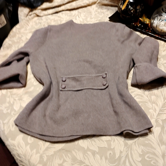 🤎🐿️🤎 Stellar Tailored Mocha Brown Cuff Sleeve Cardigan - M - Picture 3 of 14